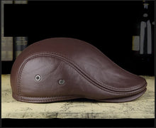 Winter Berets male warm Ear protection cap Men's outdoor leather hat