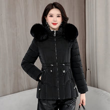 Winter 2025 New Down Jacket Women Parkas Fashion High-Quality Warm Cotton Padded Coat Ladies Short Overcoat Hooded Overwear Tops