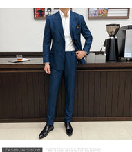 High-quality, fashionable, stylish, versatile and trendy wedding dress sets, dinner sets, men's slimming double-breasted suit se
