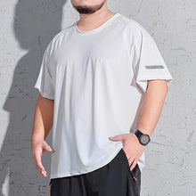 Sport T-shirt Men Plus Size 7XL 175kg Outdoor Quick Dry Running Hiking Cycling T-shirt Round Neck Big Size Short Sleeve Tees