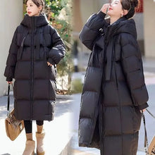 Women's Fall Winter Tops Coat Cotton Coat Long Thickened Bread Clothes Slim Loose Soft Comfortable Trends New Versatile Niche