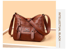 Soft Leather Mother Bag Large Capacity Fashionable Shoulder Crossbody Bag for Women