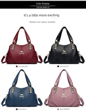 Famous Brand Authentic Handbag Women's 2024 New Arrival Large Capacity Mom Bag for the Middle-Aged Stylish Genuine Leather Shoulder Messenger Bag