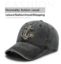 Hat Men's Spring/Summer Trend Embroidered Cowboy Baseball Hat Duck Tongue Hat Outdoor Travel Sunshade Hat