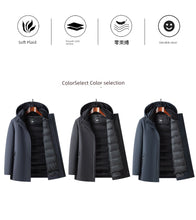 Hengyuanxiang Woolen Coat Men's  Thickened Cashmere Mid Length Long Length Trench Coat