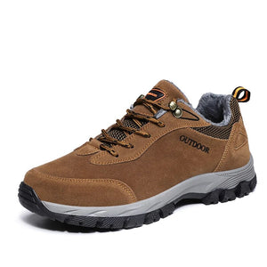 HIKEUP Men Hiking Shoes Suede Outdoor Shoes  Sneakers For Men