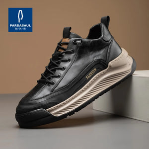 Men's Thick Sole warm Leather Casual Shoes