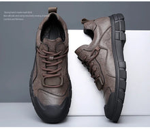 Genuine Leather Sneakers Men's Shoes Outdoor Casual Hiking Shoes Soft Soled Anti-skid Mountaineering Shoes Men Zapatillas Hombre