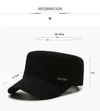 Men'S Military Hat Simple And Versatile Middle-Aged Hats Spring Autumn Casual Flat Cap