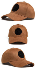 New Round Leather Labels Trendy Suede Hats for Men Baseball Caps Men's Versatile Sun Hats Women's Hip-hop Caps Outdoor Shade