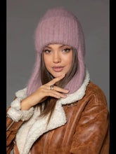 Winter Hat Women Russian Winter Trapper Hat with Ear Flaps - Thick Knitted Ushanka for Cold Weather Military Style Fur Pilot Hat