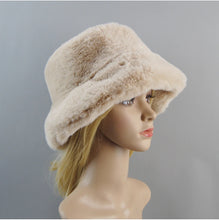 2025 New Style Fake Rabbit Fur Hats Super Soft Women Winter Hat Cotton Lining Warm Russian Fashion Ski Beanies Plush Solid Color