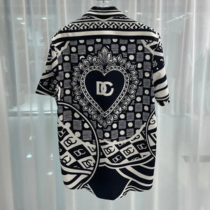 Men Shirts Sets Summer 3D Print Beach Short Sleeve Shirt Shorts  S-5XL