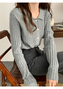 V Neck Autumn Winter Sweater Pullovers Women 2024 Button Pullover Women Soft Sweater Jumper Fashion Tops