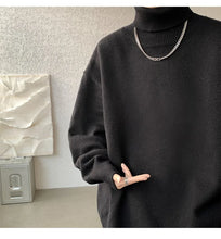 Knitted Warm Sweater Men Turtleneck Sweater Men's Loose Casual Pullovers Autumn Winter New Solid Color Pullovers M-XXXXXXXXL
