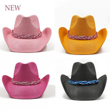 New cowboy hat women men fashion western knight hat embroidery accessories travel sun hat