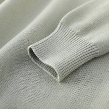 Men's Thick Sweater 100% Cotton Half high collar  Knitted Hoodie Fashion Jacquard Bottom Sweater Autumn/Winter Warm Men's Wear