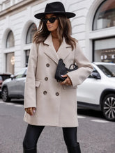 Women's Winter Coats Fashion Casual Mid-length Suit Collar Tweed Warm Coats and Jackets Women Wool & Blends Coats for Women