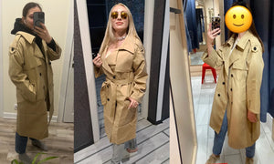 2024 Autumn Woman Long Trench Coat Khaki & Black Women's Windbreaker Coat