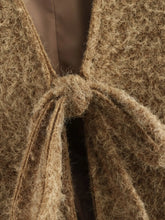 Women Wool & Blends Coats Winter New Street Fashion Four Color Lace-Up V-Neck Woolen Coat Jackets for Women Tops