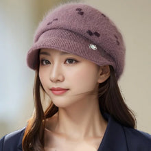 Winter Hat for Women Scarf Beanie Fleece Lined Ear Flap Thermal Knitted Berette Unisex Cold Weather Outdoor Mother Elderly