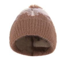 Winter Hat for Women Warm Plus Velvet Thickened Imitation Mink Wool Hat Outdoor Ski Hat Snowflake Knit Hat Keep Warm