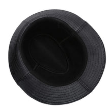 Men's Gentlemen's Fedora Hat Genuine 100% Cowhide Leather Trilby Cap Real Cowhide Leather Jazz Casual Autumn Winter Top Cap