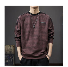 New Winter Warm Plush Sweatshirt Men's Round Neck Pullover Trendy Casual Versatile Top
