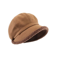 Winter Hats for Women Suede Bucket Hat Plus Velvet Lamb Hair Caps Outdoor Warm Thick Beret Wide Brim Windproof Cap Thick Hats