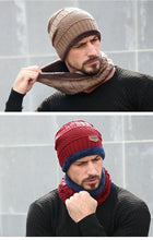 Winter Hats For Men Skullies Beanie Hat Winter Cap Men Women Wool Scarf Caps Balaclava Mask Bonnet Knitted Hat Gorras