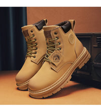 Big Size48 Men Boots Fashion Motorcycle Ankle Boots for Men Waterproof Hiking Boot Winter Chelsea Retro Boots Comfy Botas Hombre