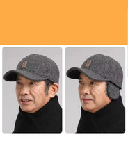 Cotton Hat Men's Hat Autumn And Winter Middle-Aged Dad Cloth Hat Single Old Man Windshield Baseball Hat Sun Hat