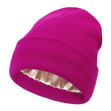 Winter Hat For Women Silk Satin Lined Beanies Chunky Caps Men Warm Fashion Women Bonnet Skullies Caps Male Female Balaclava Hats