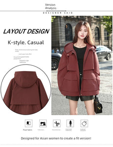 European Station Fashionable Popular Mid Length Long Length Trench Coat Parka 2024 New Arrival Casual Classy Fashionable Female High-End Coat