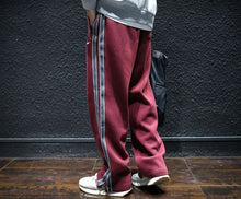 Straight Autumn and Winter Cotton Hip-hop Striped Trousers Male Sports Pants Wide Leg Men's Sweatpants Jogger Big Tall Man Long