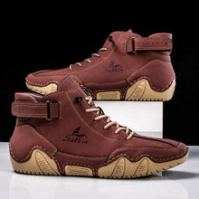 Handmade Men Boots New 2025 Leather Casual Shoes Outdoor Non-Slip Man Ankle Design Sneakers Tenis Masculino Zapatillas