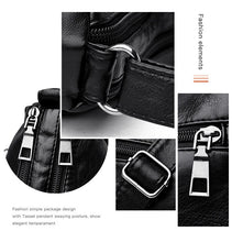 Fashion Soft Leather Crossbody Bags for Women 2025 Casual Female Multi Pocket Messenger Bags Retro Handbags Ladies Shoulder Bags