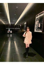 2025 Fall and Winter New Women Tops Coat Wool Blends Turn Down Collar Long Sleeve Double Breasted A Line Female Coats Clothing