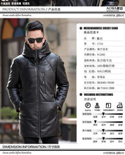 Sheepskin Down Jacket Men Mid Length Korean Slim Fitting Hooded Windbreaker Male Luxury Brand Puffer Jacket Man Winter Down Coat
