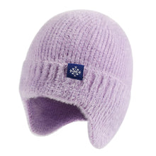 Winter versatile knitted hat for women with ear protection and elastic hood for warmth, cold resistance, and windproof riding
