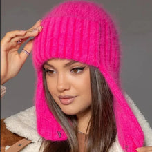 Winter Hat Women Russian Winter Trapper Hat with Ear Flaps - Thick Knitted Ushanka for Cold Weather Military Style Fur Pilot Hat