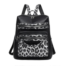 Soft Leopard Interior Compartment Fashion Backpacks Sewing Thread Large Capacity High Quality Bags for Women Pu Women's Handbags