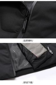 New Men's Lightweight Duck Down Jackets 2025 Autumn Winter Business Casual Warm Puffer Coat Windproof Solid Padded Tops Clothing