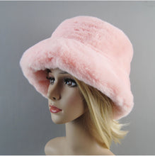 2025 New Style Fake Rabbit Fur Hats Super Soft Women Winter Hat Cotton Lining Warm Russian Fashion Ski Beanies Plush Solid Color