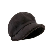 Winter Hats for Women Suede Bucket Hat Plus Velvet Lamb Hair Caps Outdoor Warm Thick Beret Wide Brim Windproof Cap Thick Hats
