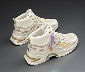 Men's High Top Sneakers  Breathable Air-cushion Running Shoes