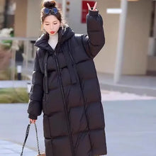 Women's Fall Winter Tops Coat Cotton Coat Long Thickened Bread Clothes Slim Loose Soft Comfortable Trends New Versatile Niche