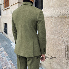 Men's 2 piece suit set（Jacket+Pants) Fashion Casual Man Suit Set Man Business suit set