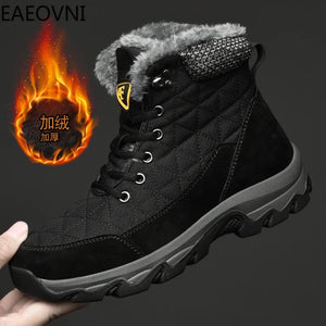 Men's Boots Snow Boot Fashion High Tops Shoes Proof Non-slip