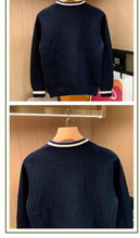 2025 Winter New Fashion Twist Knitted Sweater Men Trendy Casual Solid Color Warm Versatile Handsome Men Sweater
